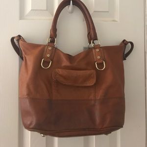 Jcrew leather tote