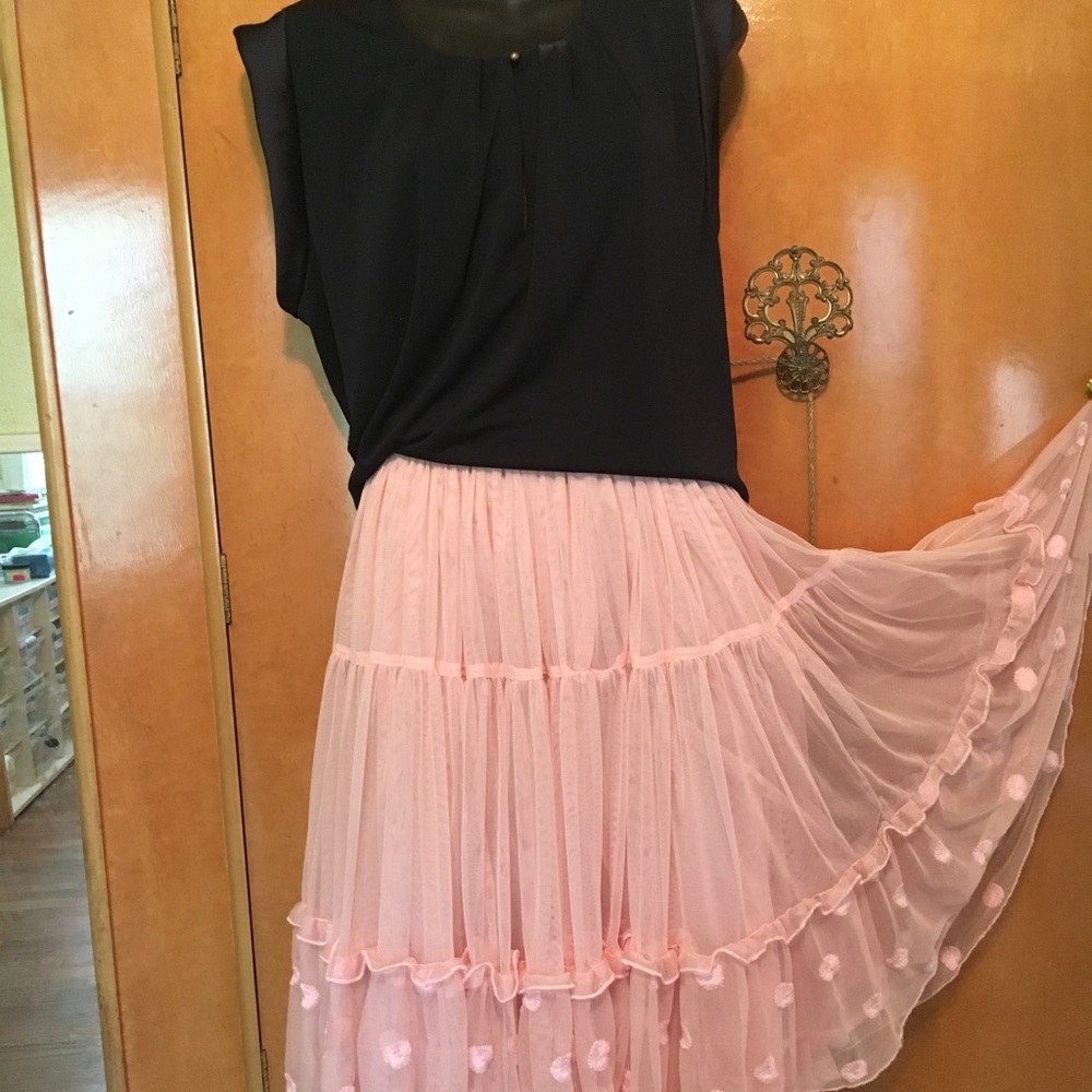 Pink Tutu Net Taffeta Skirt 14/16 NWT Lane Bryant