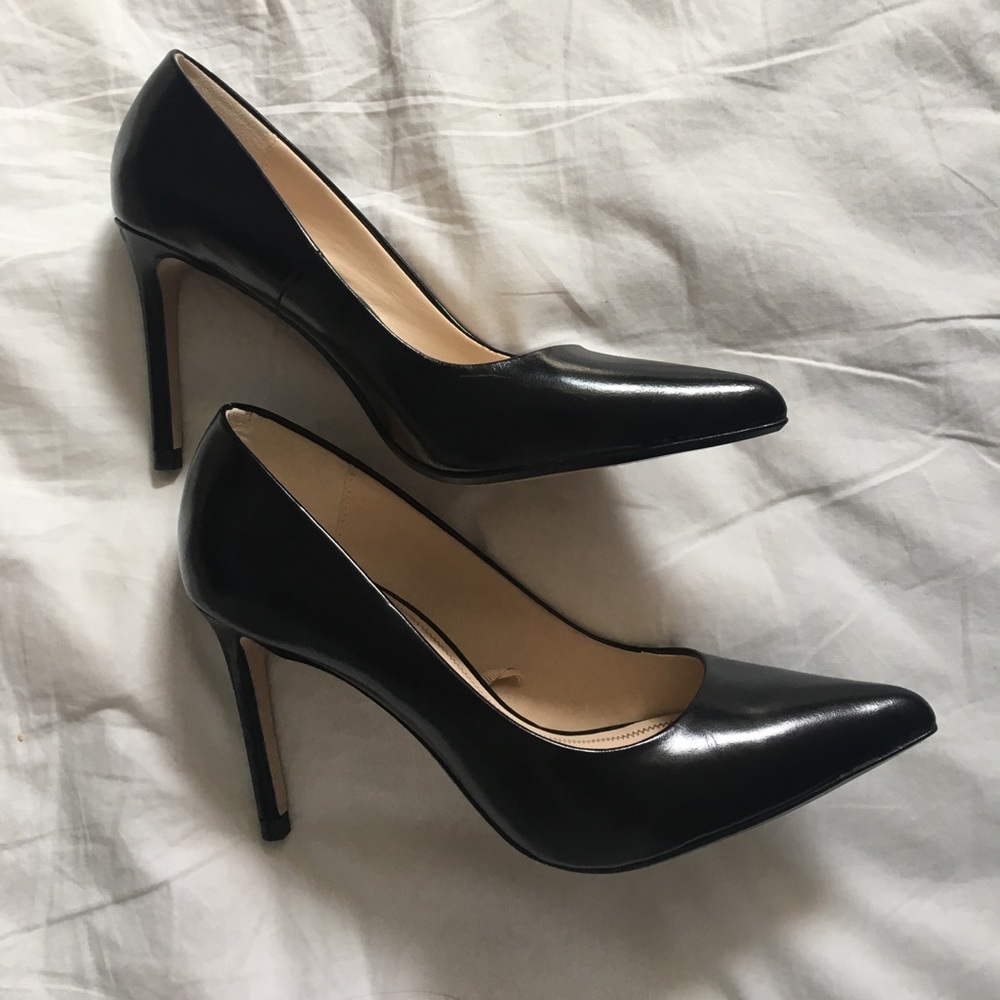 Zara Black Genuine Leather Pumps
