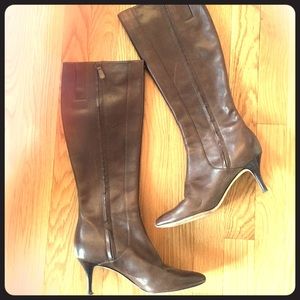 Cole Haan EUC knee high brown boots 6