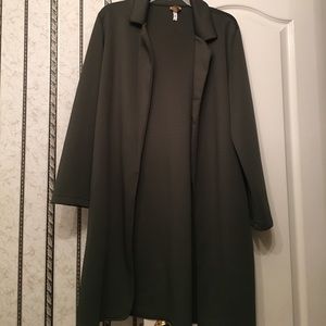 Olive Longline Jacket/Duster