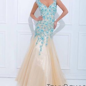 Tony Bowls formal gown.