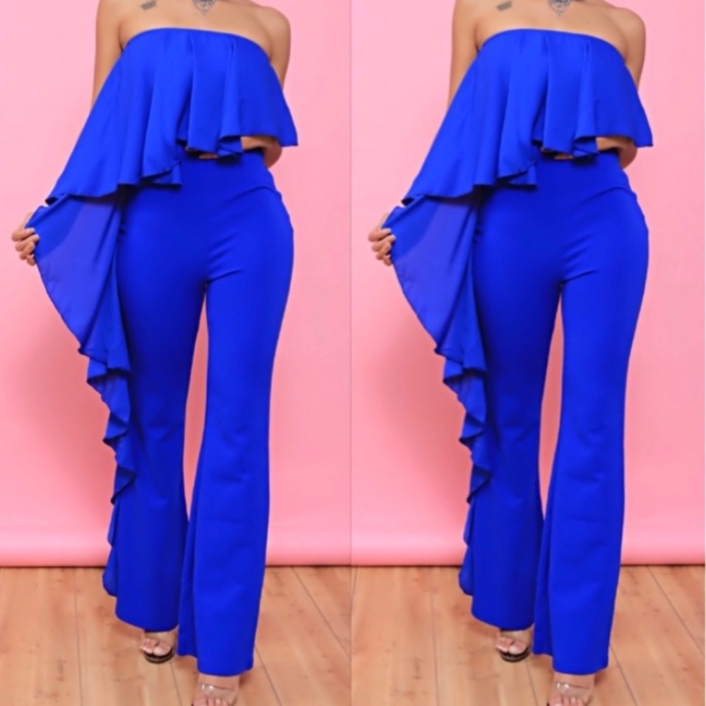 Sonya Bee Boutique Blake Royal Blue Jumpsuit