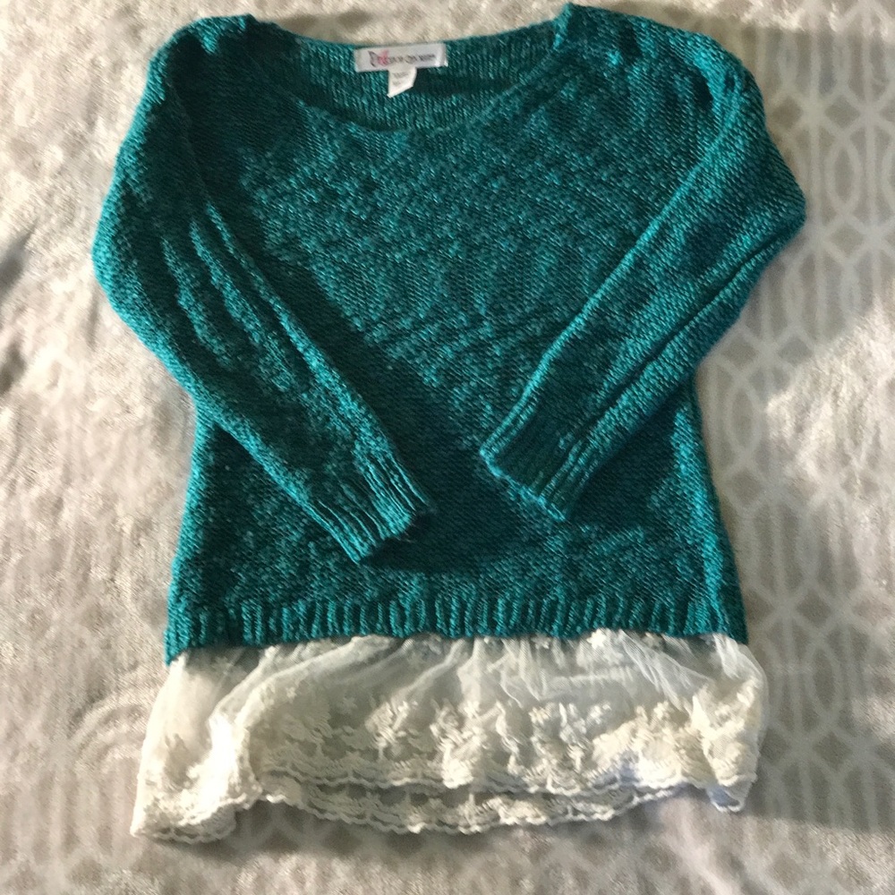Teal sweater