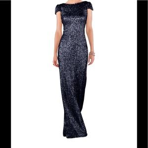 Sorela Vita sapphire sequin gown