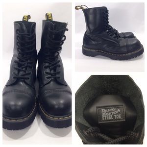 Dr. Doc Martens Air Wair Boots Black U.S. Size 13