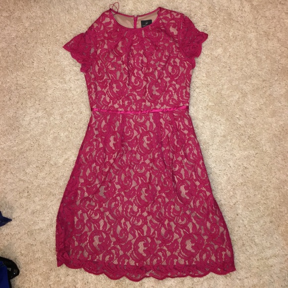 Andrianna Papell Illusion Lace Dress - Picture 1 of 4