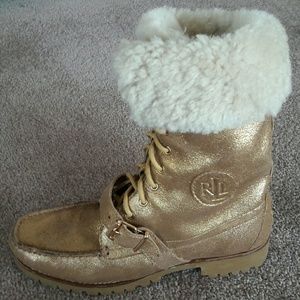 💲PRICE ⤵❗*RALPH LAUREN Loafer Boots w/ Fur Lining 💲PRICE ⤵❗*RALPH LAUREN Loafer Boots w/ Fur Lining