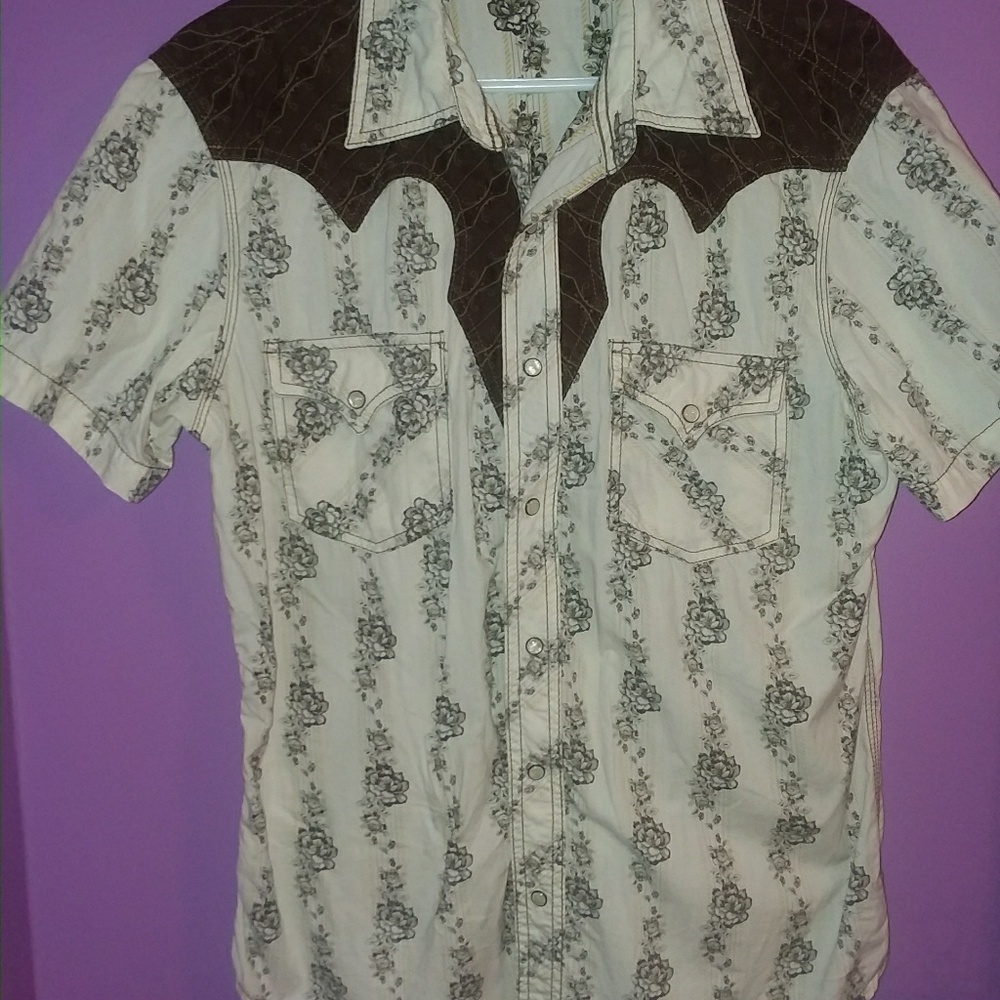 Pearl snap western shirt