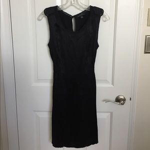 Banana Republic black silk dress