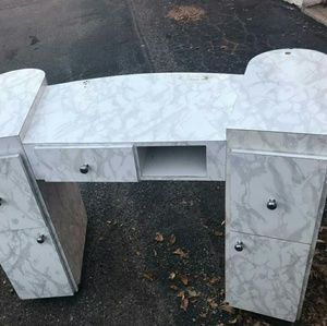 Acrylic marble nail tables