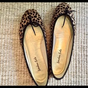 London Sole calf hair ballet flats