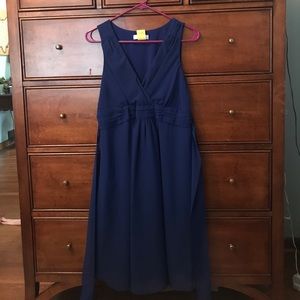 Blue maternity dress