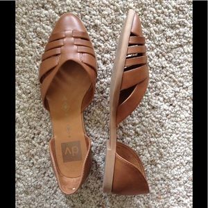 Tan Faux Leather Sandals