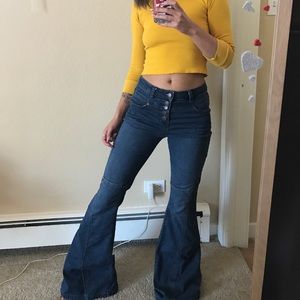 Free people 70s style bell bottoms