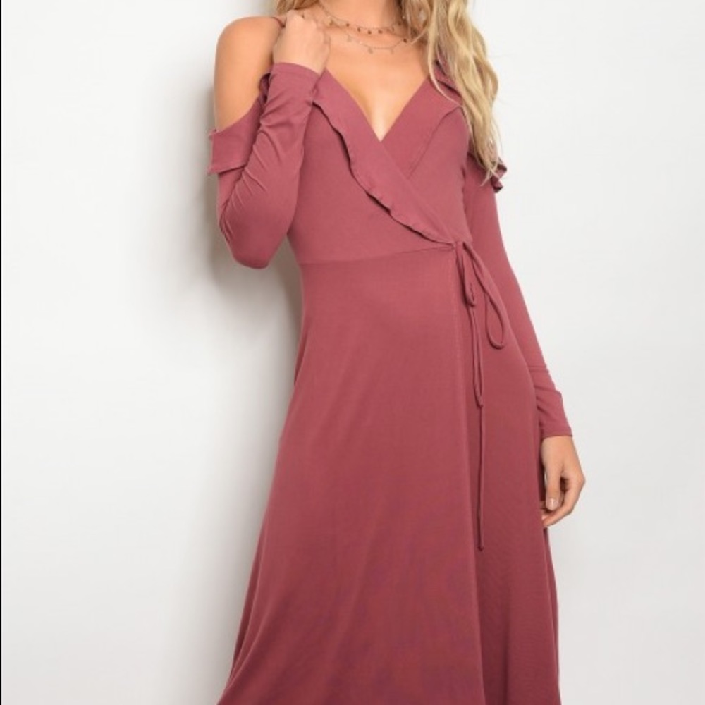 Olivia Rose Pink Wrap Dress