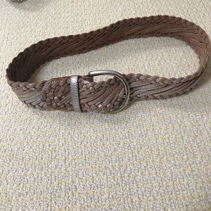 BCBG Max Azria Belt Braided Leather Metal Waist NWT Large‎ Mahogany Retro BCBGMAXAZRIA Studded Cognac Waist Leather Belt – Runway Catalog main image 4