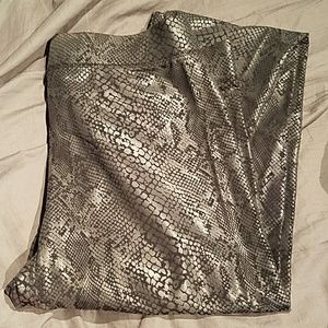 Victoria's secret pink snake skin leggings