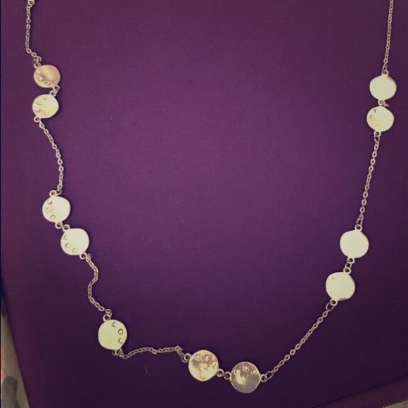 Long silver necklace - Picture 1 of 1