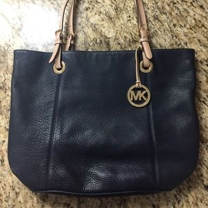 Michael kors navy blue handbag