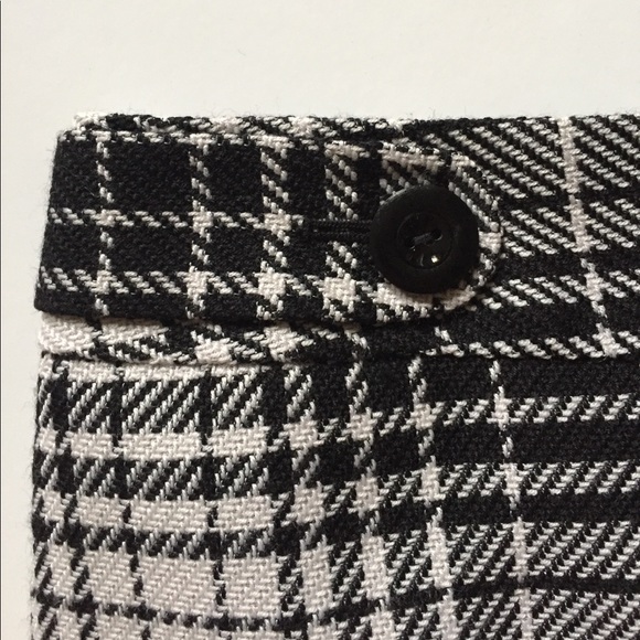 Semantiks Gray and White Plaid Wool Blend Skirt - Picture 3 of 8