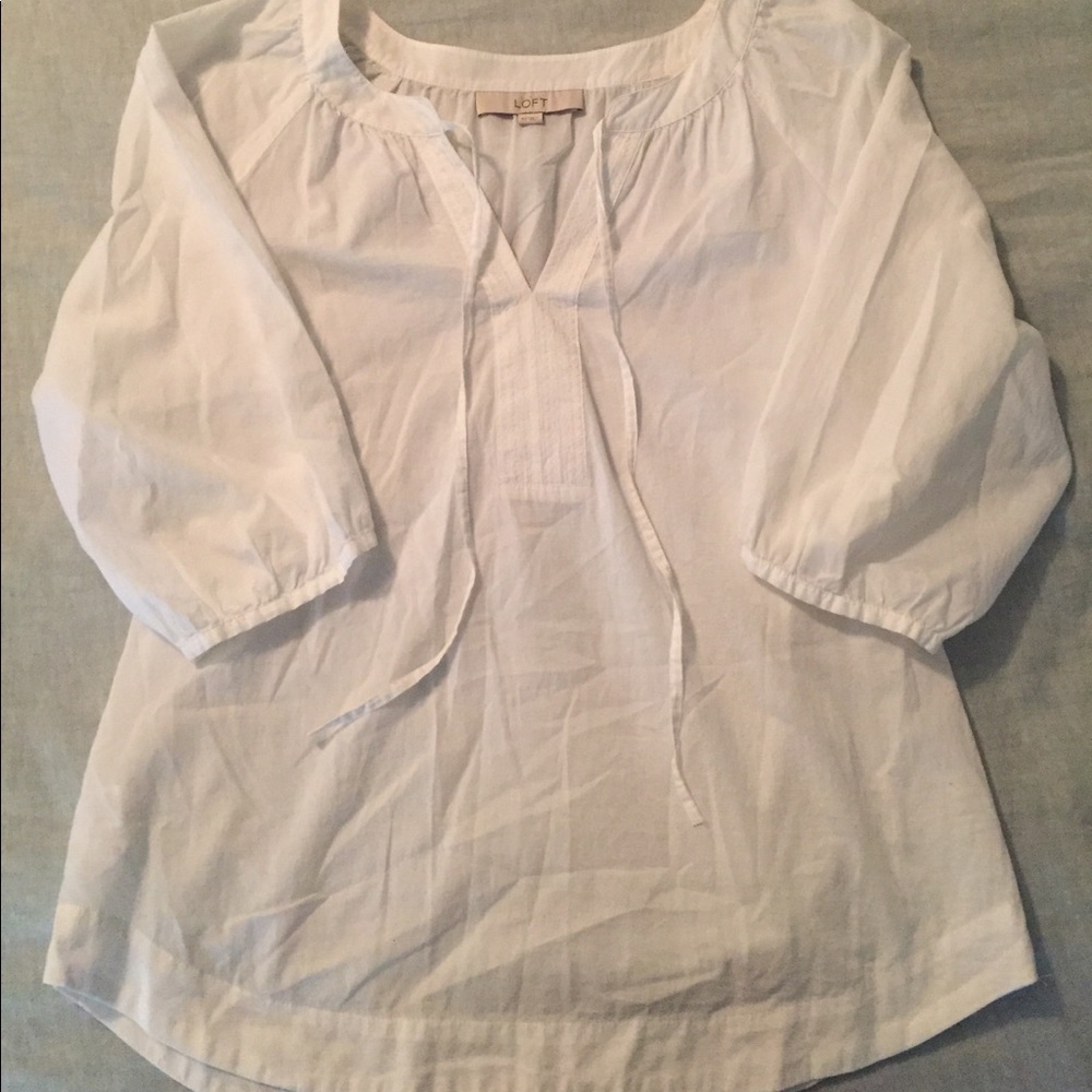 White tunic top