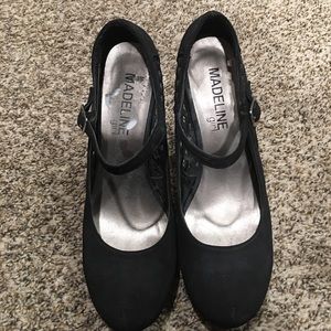 Madden Girl Black Heels Size 8