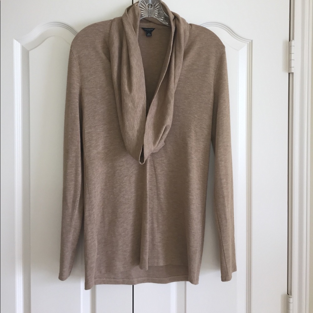 Tan cowl neck sweater