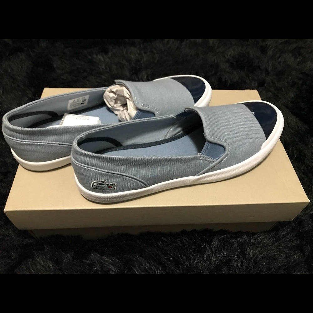 Brand New! Lacoste Slip Ons. Never used.