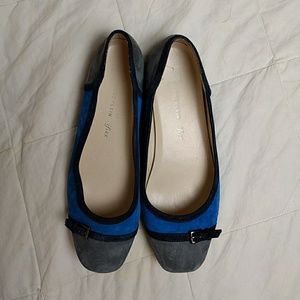 Blue & Grey Anne Klein iflex Flats