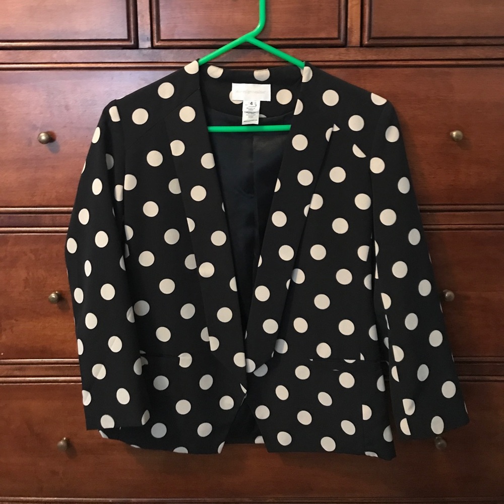 Polka dot blazer