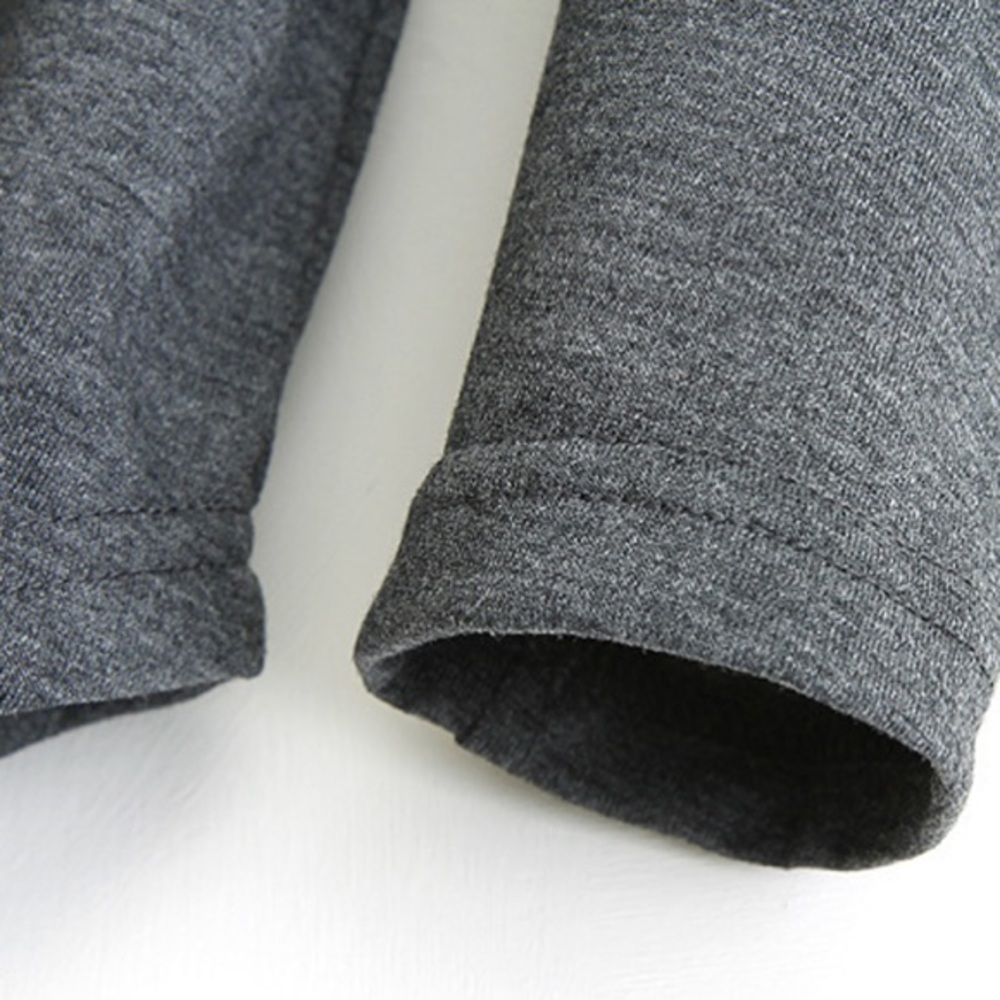 GRAY V Neck Cold Shoulder Top - Picture 4 of 7