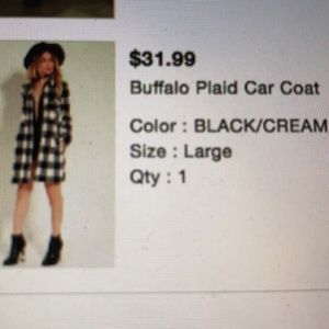 Buffalo Plaid Car Coat