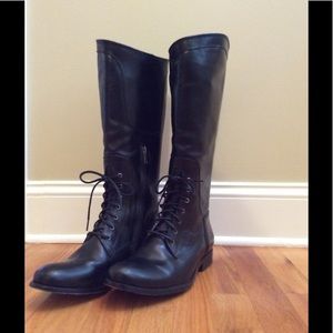 Frye lace up riding boot