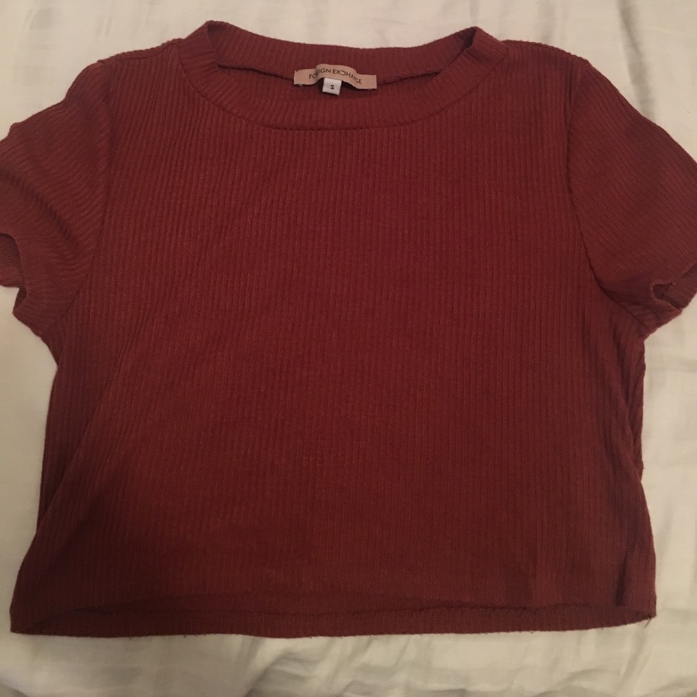 Ribbed crop top