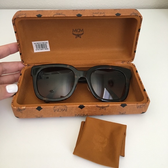 MCM brown tortoise sunglasses main image 8