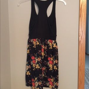 Racerback floral dress