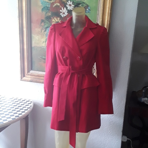 The Limited Jackets & Blazers - The Limited red coat sz M