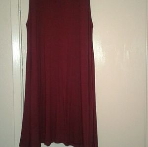 Swing dress BURNT BROWN FALL COLOR