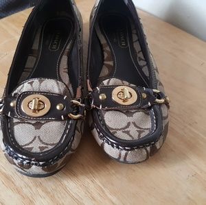 Coach brown loafers size 9 but run small
