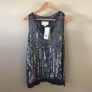 Sequin Nicole Miller Tank