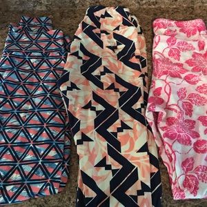 Lularoe OS Legging Lot of 3
