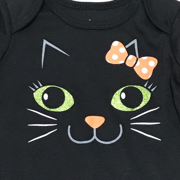 NWT 12M Kitty Halloween LS Onesie 🎃 - Picture 2 of 3