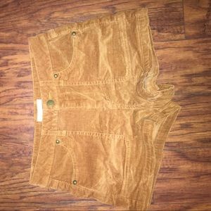 Corduroy shorts