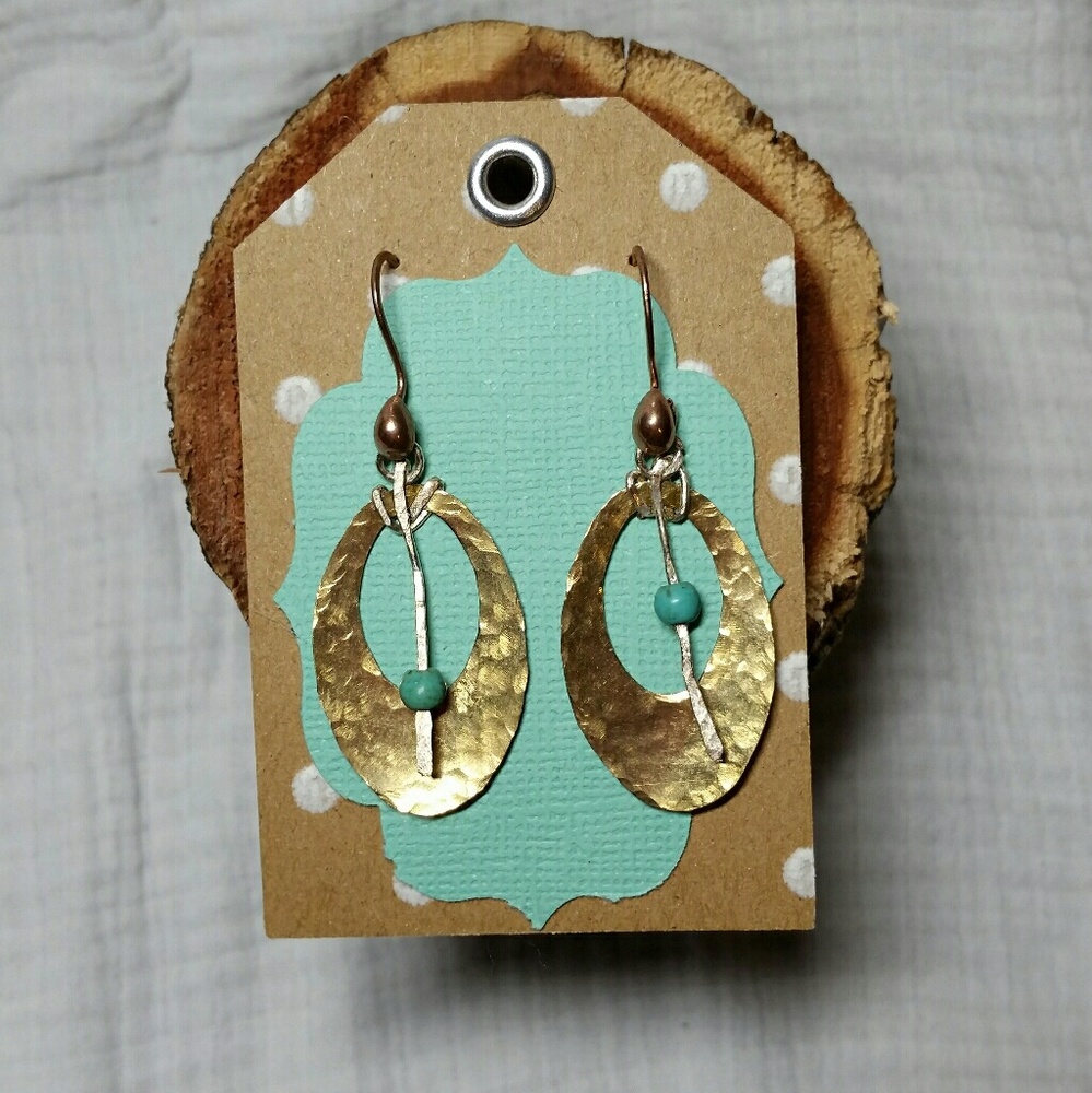 Artisan Hammered Metal Earrings