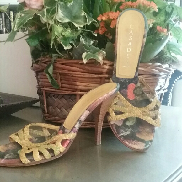 Casadei Multi colored high heel sandals - Picture 1 of 4