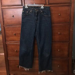 Vintage raw hem Levi’s