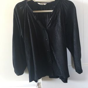 Tucker black silk blouse - size is S/M