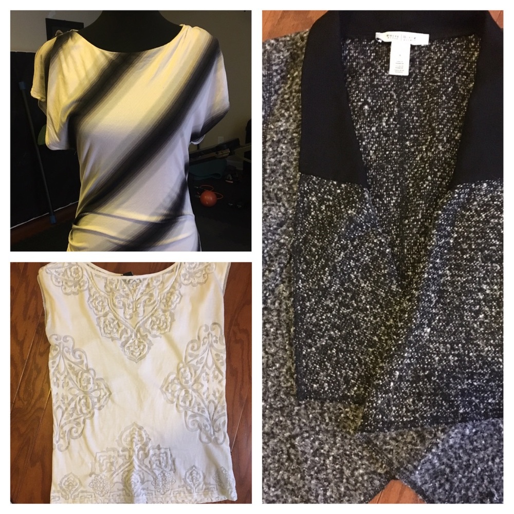 WHBM Bundle 3 pc - 1 cardigan & 2 tops