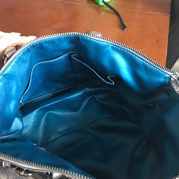 COACH SATCHEL-Authentic NWOT silver leather - Picture 5 of 8